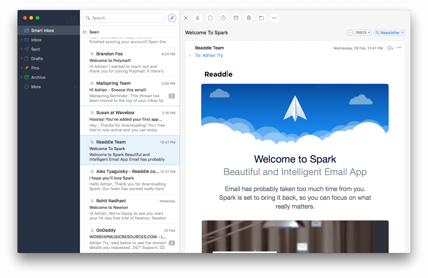the best email client for mac os x