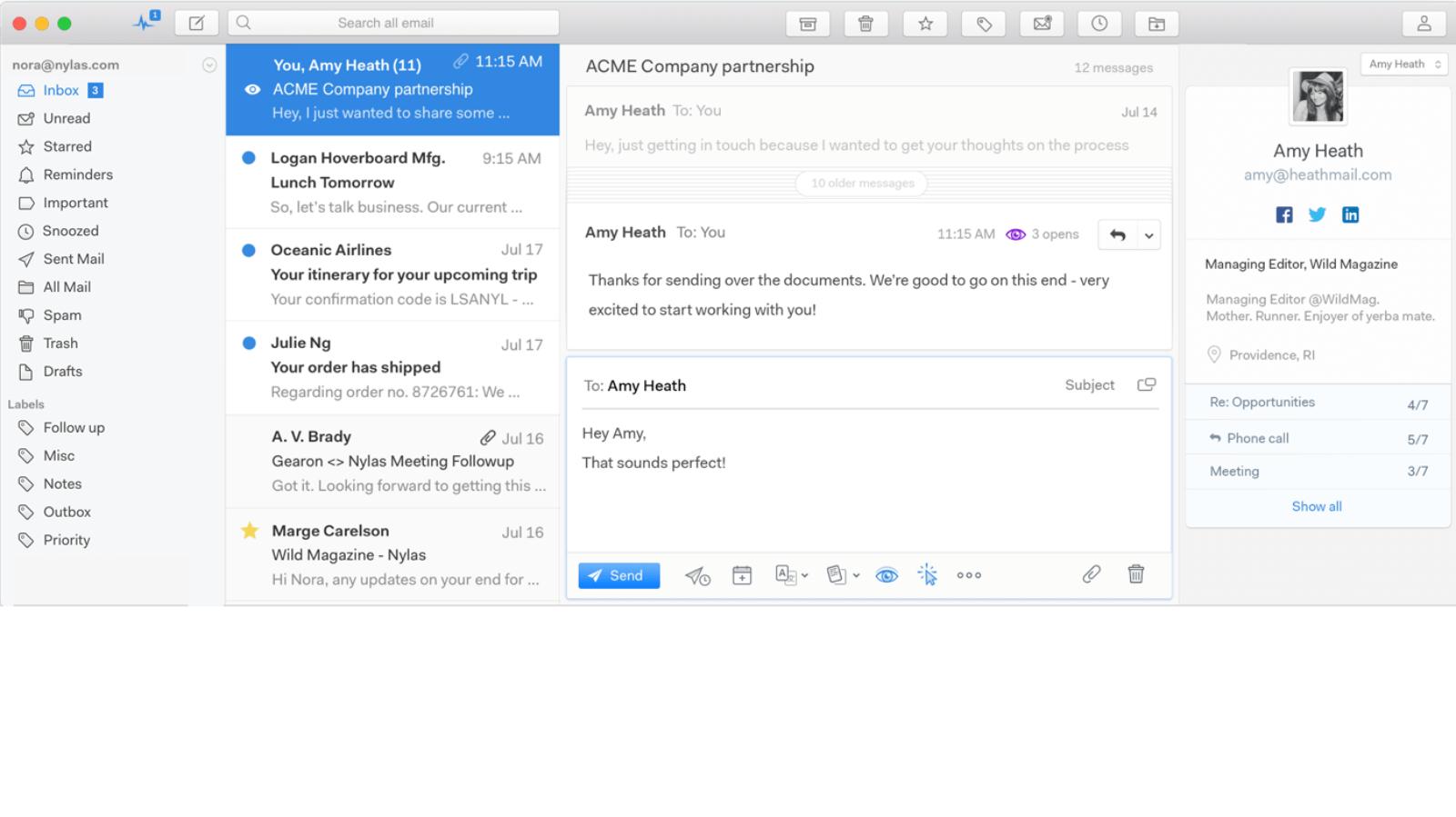 the best email client for mac os x